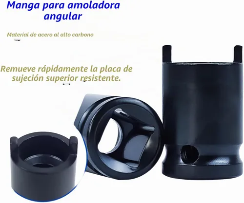 Vista 2 de Juego de llaves eléctricas para amoladora angular, 4 llaves de punta, incluye llave de enchufe para amoladora angular y 2 tuercas de amoladora