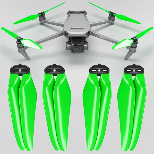 Vista 12 de Master Airscrew Hélices Stealth para DJI Mavic 3 y Mavic 3 Pro/Cine/Enterprise/Classic/3T/3M - Negro, 4 uds