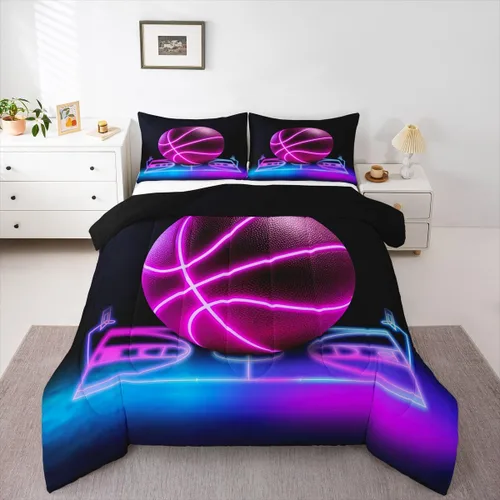 Vista 34 de Erosebridal Juego de edredón de béisbol tamaño individual, juegos de ropa de cama deportiva para niños, edredones y juegos de ropa de cama de nido