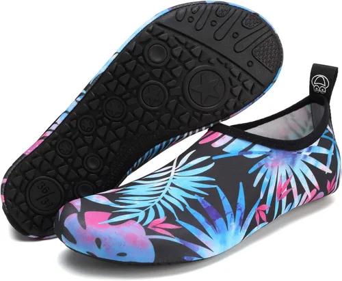 Vista 7 de ANLUKE - Zapatos de agua de secado rápido para mujeres y hombres, estilo calcetines, sensación de pies descalzos, ideales para yoga, playa, natación