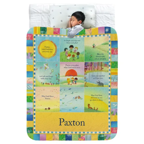 Vista 11 de I See Me! Manta Sherpa personalizada – Poliéster/Sherpa – 50 x 60 pulgadas – Rojo – Impresión de letras – Apellido de la abuela y hasta 20 nombres