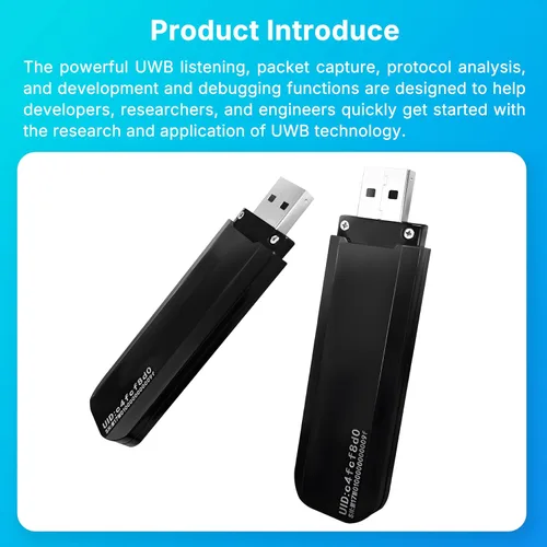Vista 6 de Heltec UWB Dongle Sniffer Analizador de banda ultra ancha para IoT