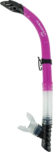 Vista 5 de AKONA Snorkel semi seco Capri para adultos con boquilla de silicona
