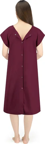 Vista 3 de NY Threads Bata de Hospital para Mujer Suave y Elegante Bata para Paciente