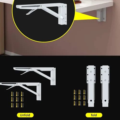 Vista 9 de Mesa de pared plegable consola de cocina mesa de comedor, mesas de barra multifunción, escritorio de computadora flotante, mesa de aprendizaje