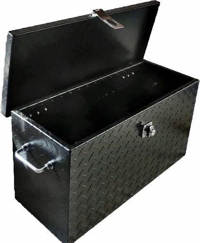 Vista 2 de Polaris Ranger and General Lock and Ride - Caja de herramientas de aluminio para ATV UTV de 24 pulgadas, color negro, ajuste universal