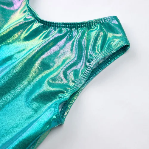 Vista 90 de HOZIY Leotardos de gimnasia para niñas, trajes de ciclismo con patrón adorable brillante