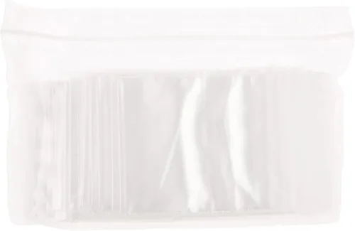 Vista 2 de Plymor 2.5" x 3" (paquete de 100), bolsas de plástico con cierre de 2 mil con cremallera