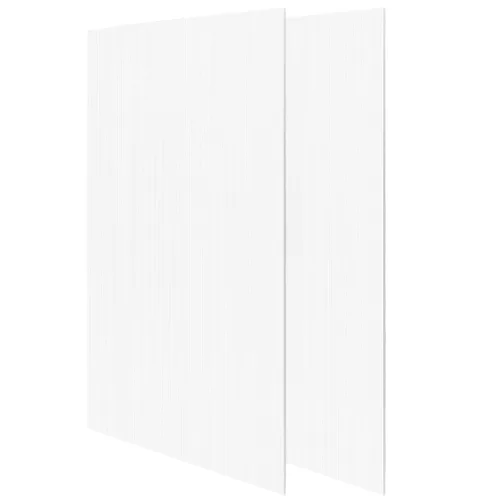 Vista 3 de MOUYAT Paquete de 15 hojas grandes de plástico corrugado blanco de 18 x 24 pulgadas, 5/32 pulgadas de grosor y 0.157 in de grosor, tablero en blanco