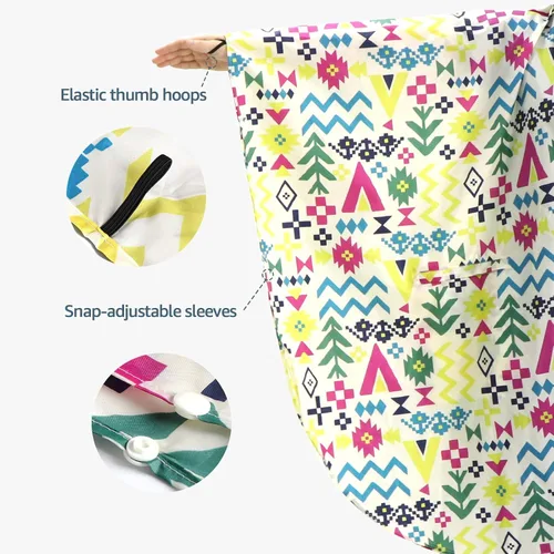 Vista 5 de Anyoo Poncho de lluvia impermeable ligero reutilizable senderismo chaqueta con capucha para actividades al aire libre