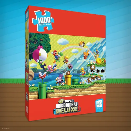 Vista 8 de Rompecabezas de 1000 piezas de Super Mario "Chaos & Fun", dimensiones de 19 x 27 pulgadas, rompecabezas coleccionable con Mario, Luigi, Nabbit