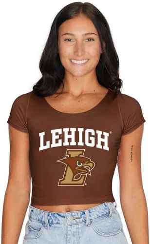 Vista 180 de Lojobands Camiseta corta ajustada para mujer, hecha en Estados Unidos, talla única