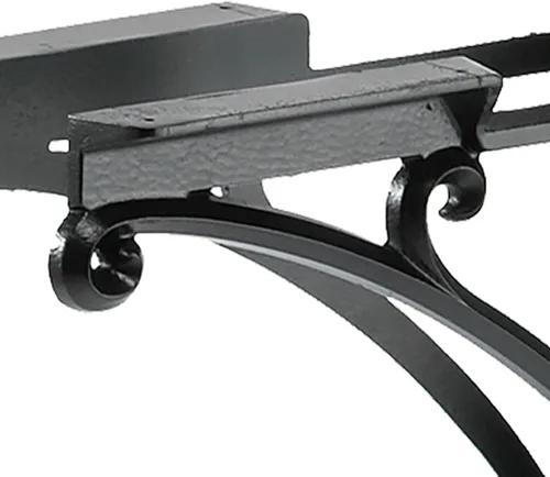 Vista 7 de Whitehall Products Poste y soportes de aluminio 16019 Deluxe con remate de bola en negro