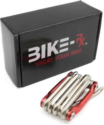 Vista 5 de Multiherramienta 10 en 1 para bicicleta, kit de reparación compacto de bicicleta con rompedor de cadena, juego de llaves Allen, destornilladores