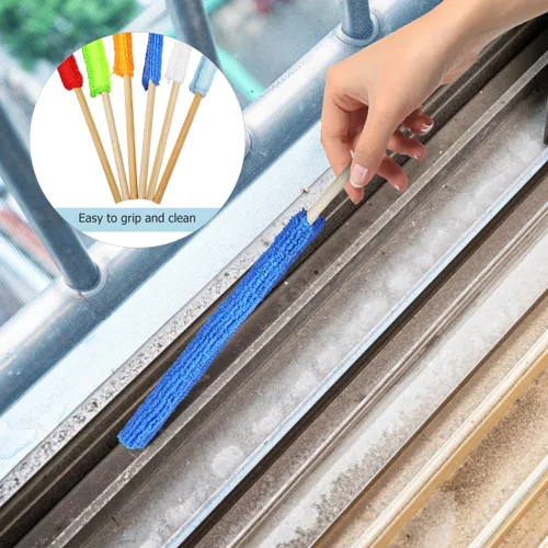 Vista 8 de KALLORY 12pcs Detalle Duster Palillos, Limpieza de Hendiduras de Microfibra Mini Plumero Palillos para Espacio Pequeño