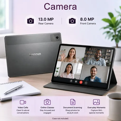 Vista 6 de Lenovo Idea Tab Plus AI Android Tablet, pantalla táctil QHD+ de 12.1 pulgadas, 2.5K QHD+, MediaTek Dimensity 6400, almacenamiento de 128 GB +