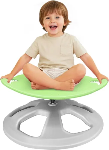 Vista 11 de Zhenx Silla giratoria para niños autistas con asas, asiento giratorio sensorial de capacidad de 220 libras, juguete sensorial para adolescentes