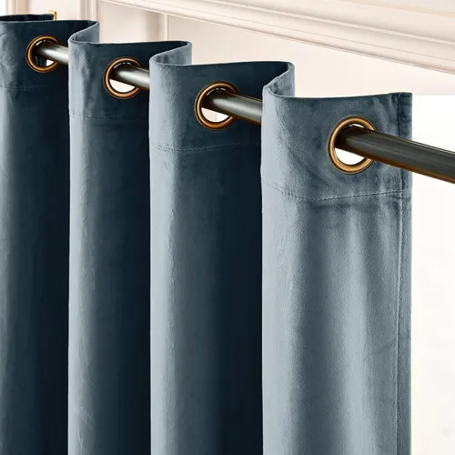Vista 47 de Lazzzy Cortinas opacas de terciopelo beige de 84 pulgadas de largo con aislamiento térmico para oscurecer la habitación, cortinas forradas de lujo