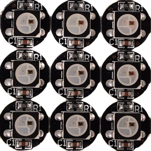 Vista 6 de BTF-LIGHTING WS2812B - 100 píxeles LED RGB inteligentes direccionables individualmente 5050SMD para Arduino, módulo LED RGB de 1 LED, píxeles