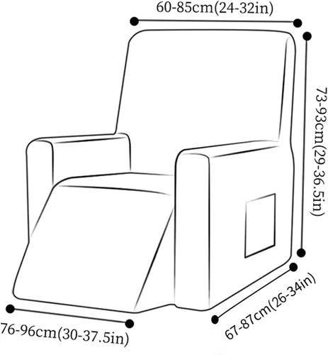 Vista 3 de IMYOGI Fundas para sofá de alta elasticidad, funda de terciopelo de felpa para silla reclinable, funda de sofá de alta elasticidad, funda de Azul
