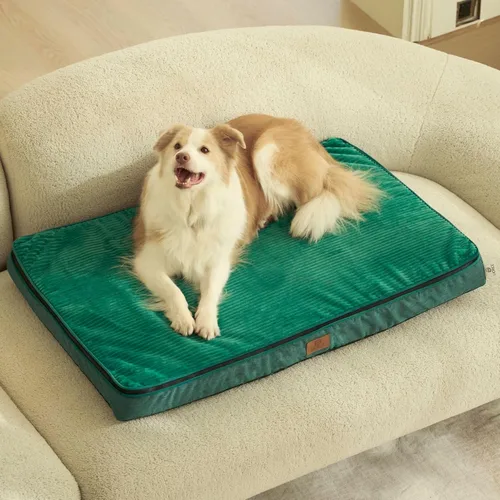 Vista 23 de LIORCE Cama grande para perros de espuma viscoelástica, camas ortopédicas de 4 pulgadas de grosor para perros grandes, cama impermeable para perros
