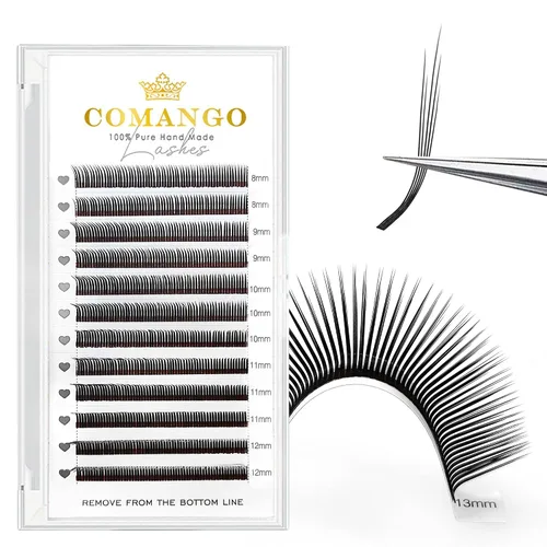 Vista 8 de CoMango Spikes - Extensiones de pestañas Flora 5D, color negro mate