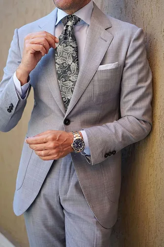 Vista 119 de HISDERN Corbatas para hombre, corbata de cachemira y bolsillo cuadrado tejido clásico floral para hombre, corbata de fiesta de boda