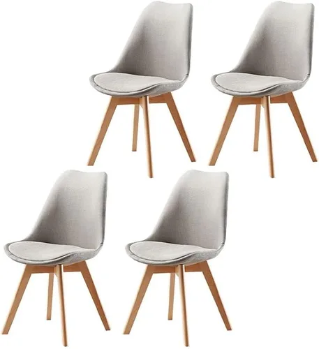 Vista 52 de Sillas de comedor modernas, silla lateral tapizada para el hogar, silla auxiliar para sala de conferencias, silla de comedor, silla de comedor sin