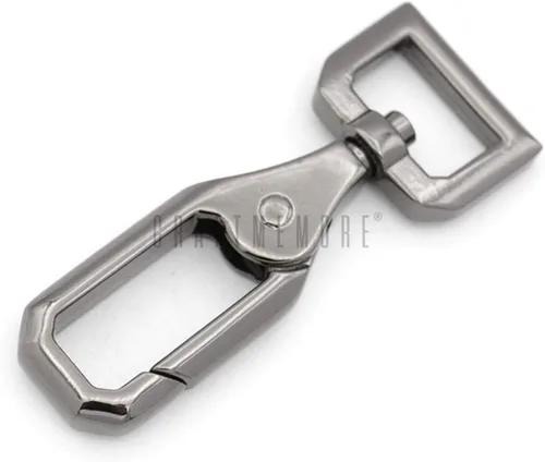 Vista 5 de CRAFTMEMORE 2 unids Push Gate Snap Ganchos de Metal Giratorio Cierre de langosta Monedero Hacer Accesorios VT43, Oro