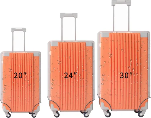 Vista 19 de Funda protectora de PVC transparente para maleta, de 24 pulgadas, aprobada por la TSA, 22-25 pulgadas