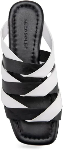 Vista 9 de Aerosoles Sandalia plana casual para mujer, Combo Negro