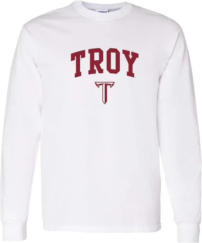 Vista 48 de NCAA oficial de College – University Team Color Arco Logo Manga Larga