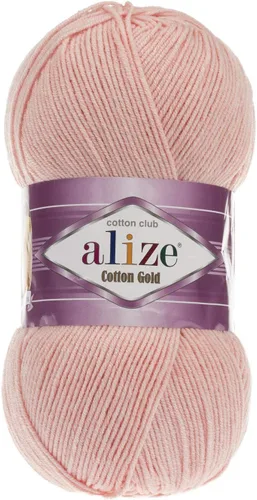 Vista 19 de 55% algodón 45% acrílico Alize Cotton Gold Yarn 1 madeja/bola 3.53 oz 360 yardas (1-crema)