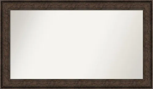 Vista 717 de Amanti Art Espejo de pared personalizado no biselado (25 x 25 pulgadas), marco de bronce acentuado, varios tamaños personalizados, espejo de baño