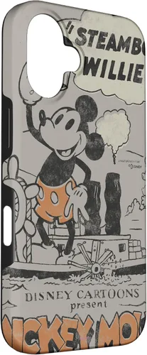 Vista 3 de Funda para iPhone 16 Disney 100 Mickey Mouse Steamboat Willie Sound Cartoon D100