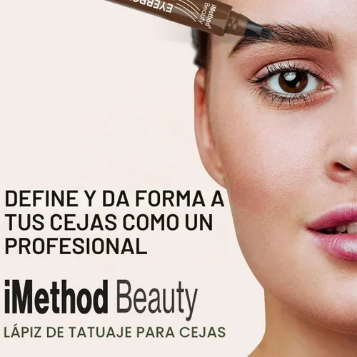 Vista 8 de iMethod - Bolígrafo para tatuaje de cejas con técnica actualizada de microblading, maquillaje de cejas de larga duración, resistente al agua y a