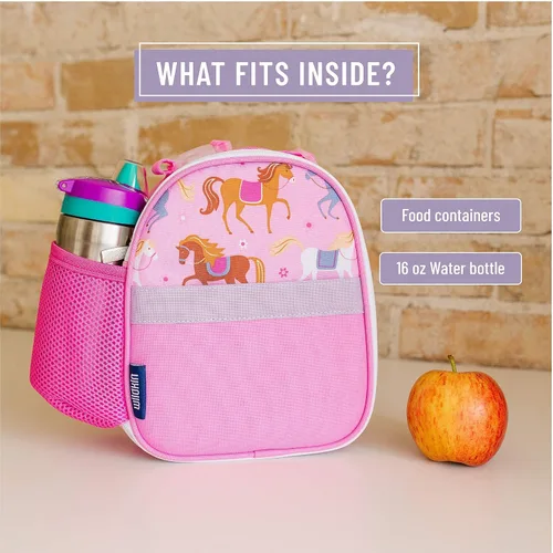 Vista 6 de Wildkin Kids Pack-it-All Mochila con caja de almuerzo con clip para niños y niñas, tamaño perfecto para empaquetar suministros escolares y tu