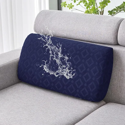 Vista 39 de Genina Fundas de cojín para sofá impermeables, fundas elásticas para sofá seccional, funda de cojín lavable, antideslizante, con parte inferior