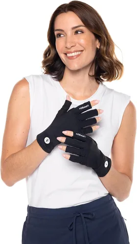 Vista 9 de Coolibar Guantes multideporte - Protección solar UPF 50+ - MaxShield Negro
