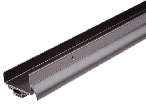Vista 6 de M-D Building Products 69570 - Sello comercial de aluminio blanco en forma de U para debajo de la puerta
