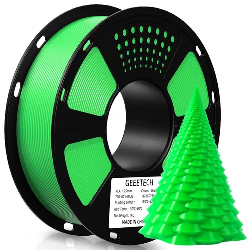Vista 38 de GEEETECH Filamento PLA de color dorado sedoso de 0.069 libras, filamento de seda brillante para impresora 3D, carrete de 2.2 libras, precisión