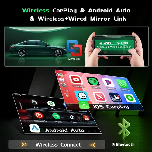 Vista 3 de Radio de coche Android 15 de 4+64 GB para 2014 2015 2016 Chevrolet Chevy Trax inalámbrico Carplay Android Auto, pantalla táctil en celda estéreo