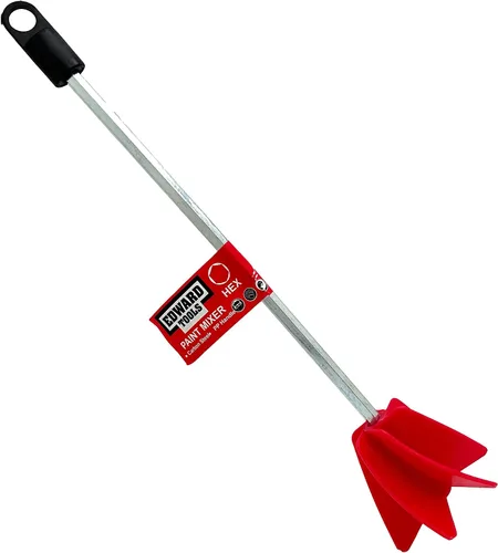 Vista 4 de Edward Tools Accesorio para taladro mezclador de pintura, mezclador de hélice para 1 galón de pintura epoxi, resina, silicona, paleta agitadora