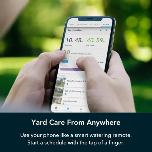 Vista 5 de Rachio 3 Paquete inteligente: Controlador de 8 zonas con carcasa para exteriores