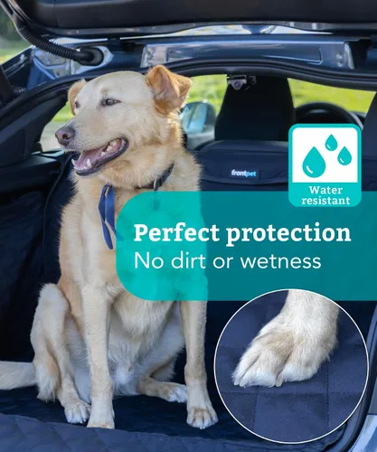Vista 3 de Funda acolchada para perro, para la zona de carga de SUV, ajuste universal, para cualquier mascota. La funda duradera cubre y protege tu vehículo