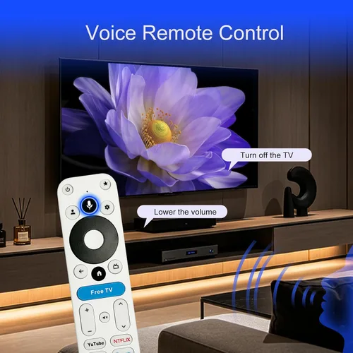Vista 3 de Mando a distancia reemplazado compatible con ONN 4k pro Plus