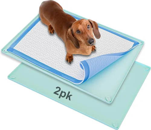 Vista 26 de Bandeja para orina de perro para almohadillas de orina de 30 x 36 pulgadas Gris