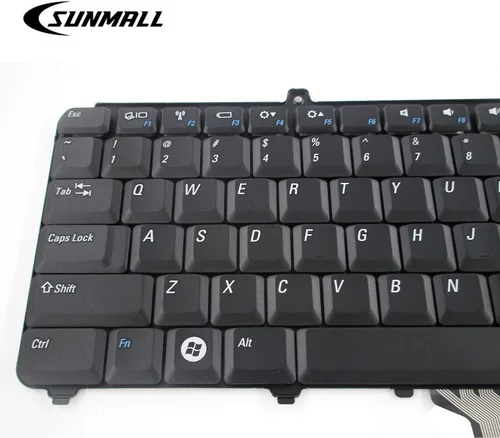 Vista 5 de Teclado de repuesto compatible con laptop Dell Inspiron 1545 1525 1420, color negro de EE. UU