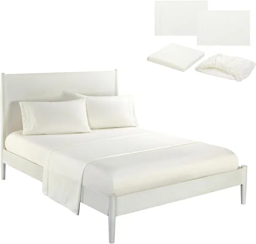 Vista 12 de Sábanas, sábanas autolimpiantes, sábanas de autolimpieza, con infusión de plata, sábanas de cama, transpirables, refrescantes y cómodas