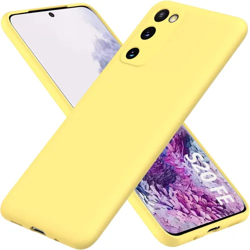 Vista 8 de Funda para Samsung Galaxy S20 FE 5G, funda de goma de gel de silicona líquida, cubierta de parachoques de teléfono que no se pone amarillenta, funda